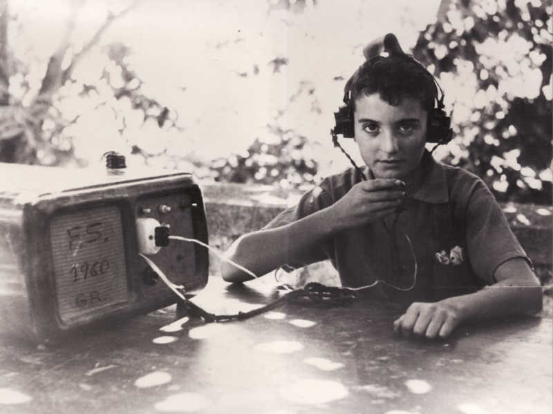 Sergio con la radio 1960